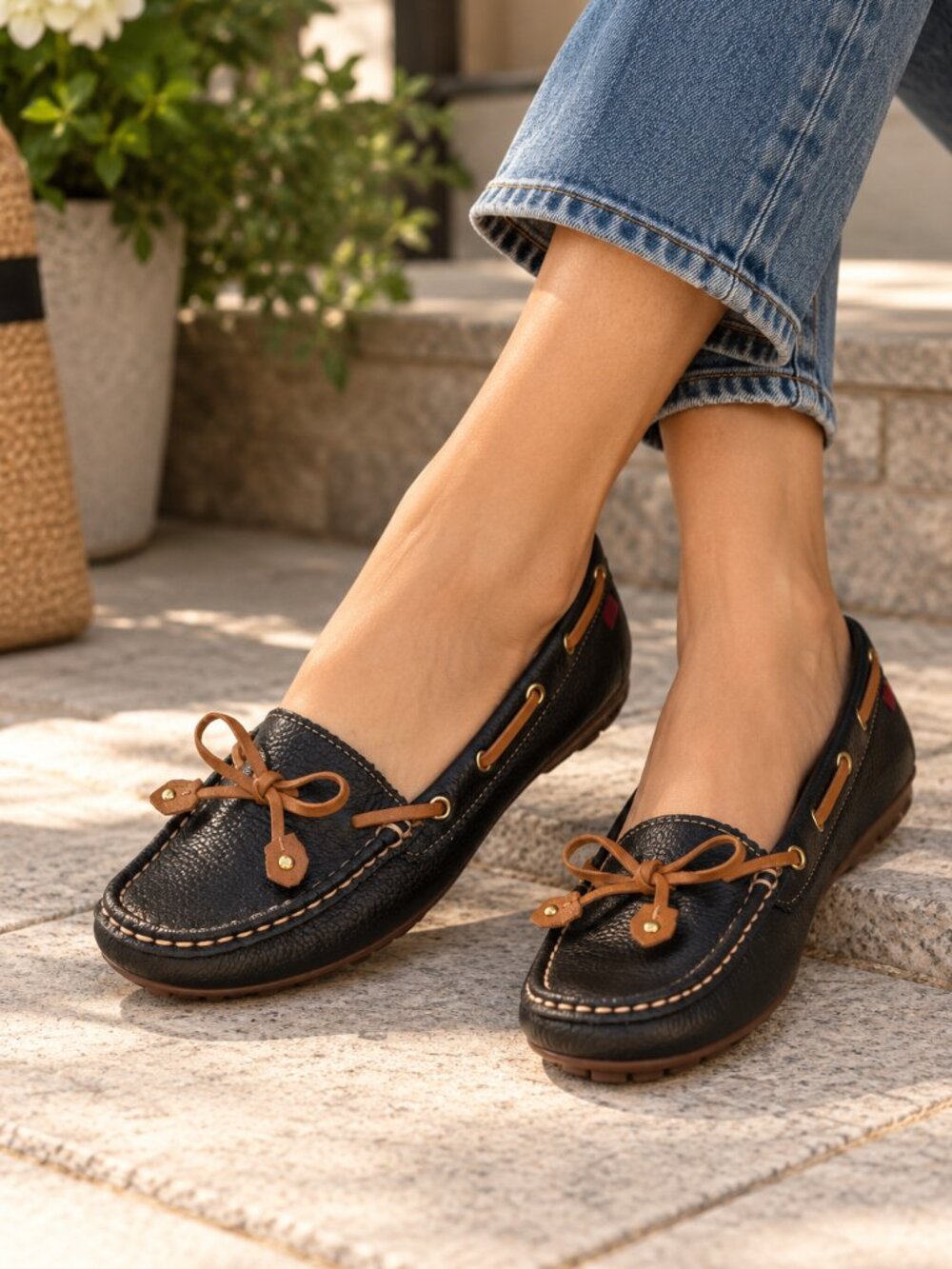 Marc Joseph Leather Moccasin Loafers 6